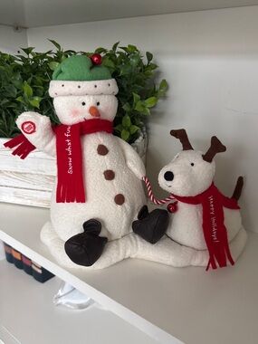 2004 Hallmark Jingle Pals Musical Animated Snowman and Dog Singing Jingle Bells